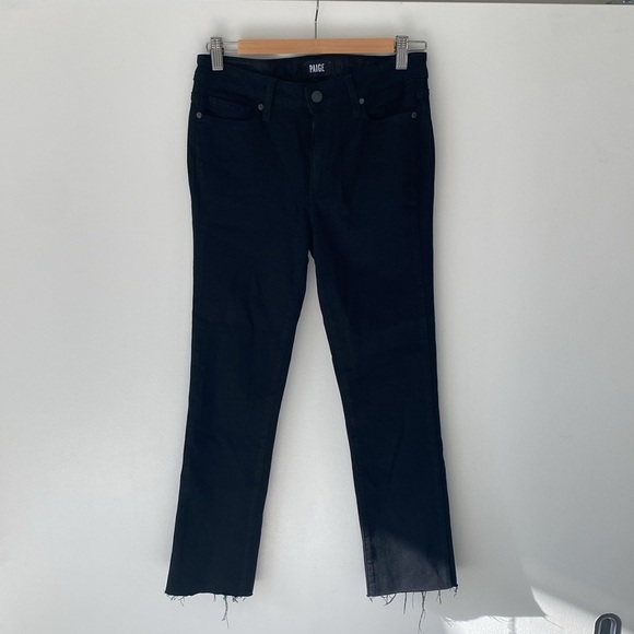 PAIGE - Jacqueline Straight Raw Hem Jeans - Picture 3 of 5